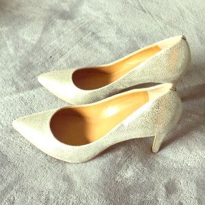 J Crew Metallic Heels